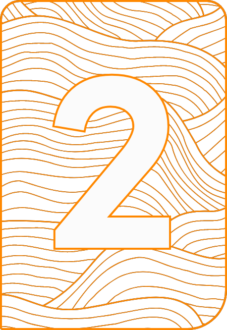 Graphic showing the number 2