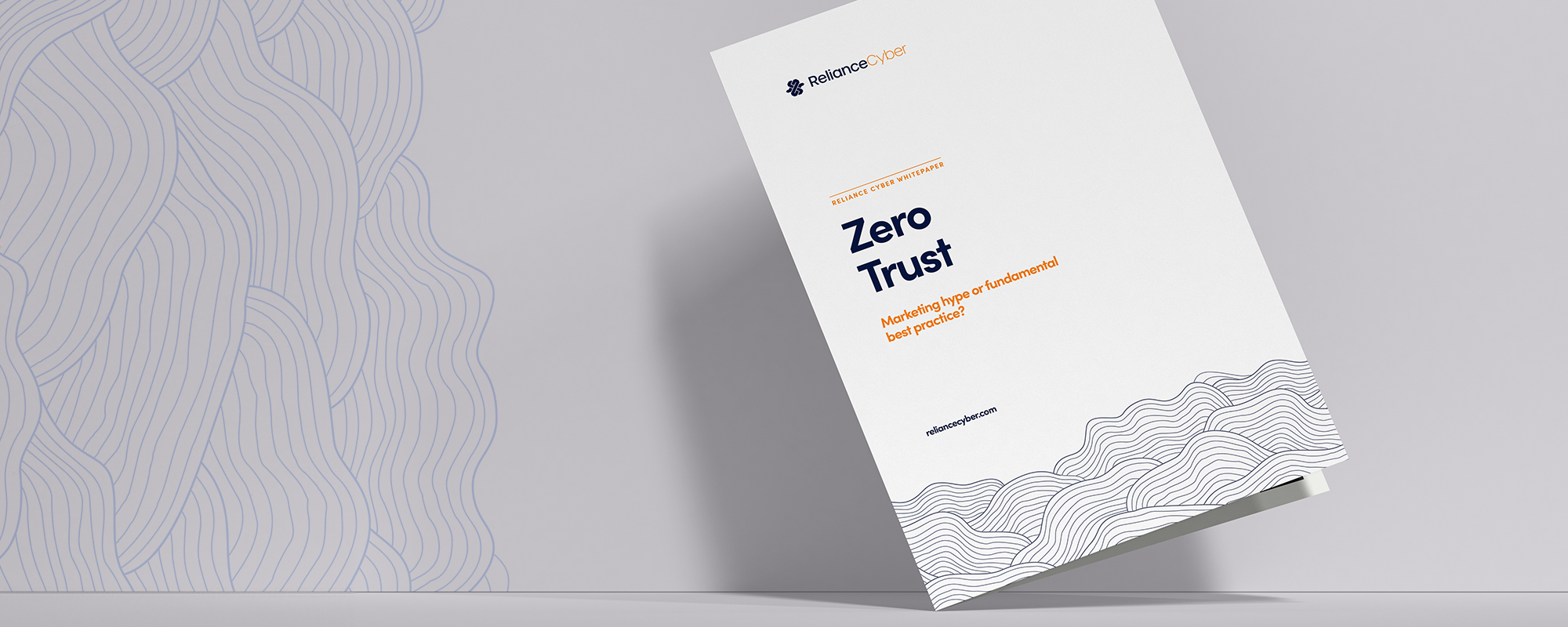 Reliance Zero Trust e-book on grey background